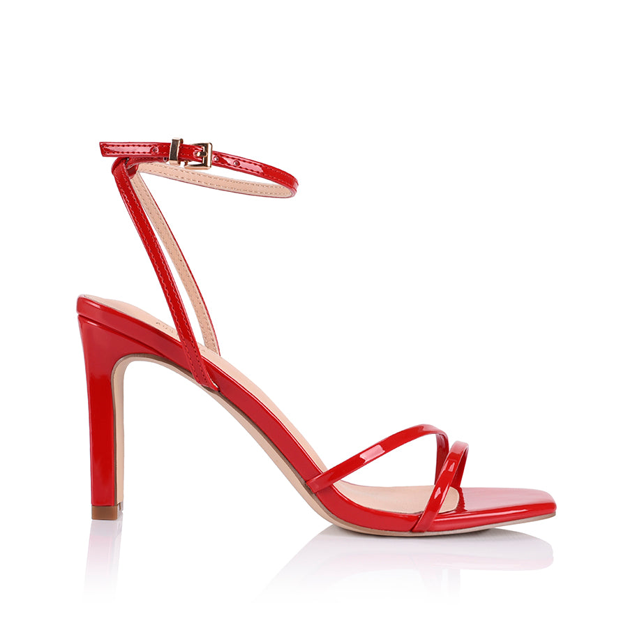 Ladies red high heels hotsell