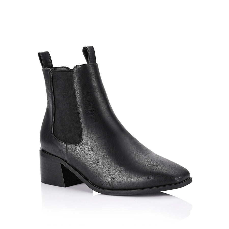 Ladies black chelsea ankle boots best sale