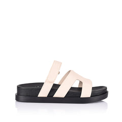 Women's bone strappy footbed slide