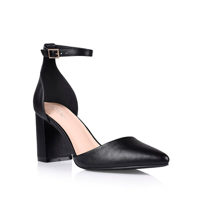 Womens Angella Black Satin Crystal Block-heel Platform Stiletto Sandal |  Nina Shoes