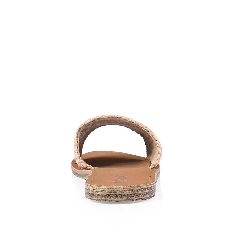 Talby II Casual Slides - Natural Weave – Verali Shoes